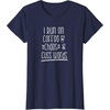 image:imageI Run on Coffee Chaos and Cuss Words Gift for Women TShirtNavy Blue