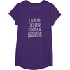image:imageI Run on Coffee Chaos and Cuss Words Gift for Women TShirtPurple