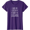 image:imageI Run on Coffee Chaos and Cuss Words Gift for Women TShirtPurple