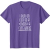 image:imageI Run on Coffee Chaos and Cuss Words Gift for Women TShirtPurple Heather