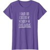 image:imageI Run on Coffee Chaos and Cuss Words Gift for Women TShirtPurple Heather