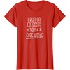 image:imageI Run on Coffee Chaos and Cuss Words Gift for Women TShirtRed