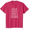 image:imageI Run on Coffee Chaos and Cuss Words Gift for Women TShirtRed Heather