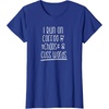 image:imageI Run on Coffee Chaos and Cuss Words Gift for Women TShirtRoyal Blue