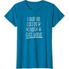 image:imageI Run on Coffee Chaos and Cuss Words Gift for Women TShirtSapphire Blue