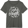 image:imageI am Enough Great gift for Christian and Religious Women TShirtAsphalt Grey