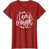 image:imageI am Enough Great gift for Christian and Religious Women TShirtCranberry Red