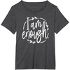 image:imageI am Enough Great gift for Christian and Religious Women TShirtDark Heather Grey
