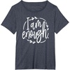 image:imageI am Enough Great gift for Christian and Religious Women TShirtHeather Blue