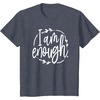 image:imageI am Enough Great gift for Christian and Religious Women TShirtHeather Blue