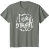 image:imageI am Enough Great gift for Christian and Religious Women TShirtOlive Heather