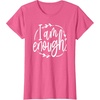 image:imageI am Enough Great gift for Christian and Religious Women TShirtPink Heather