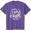 image:imageI am Enough Great gift for Christian and Religious Women TShirtPurple Heather