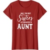image:imageOnly the Best Sisters Get Promoted to Aunt  Gift for Aunts TShirtCranberry Red