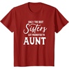 image:imageOnly the Best Sisters Get Promoted to Aunt  Gift for Aunts TShirtCranberry Red