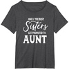 image:imageOnly the Best Sisters Get Promoted to Aunt  Gift for Aunts TShirtDark Heather Grey