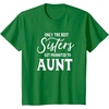 image:imageOnly the Best Sisters Get Promoted to Aunt  Gift for Aunts TShirtKelly Green