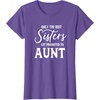 image:imageOnly the Best Sisters Get Promoted to Aunt  Gift for Aunts TShirtPurple Heather