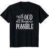 image:imageWith God  Great gift for Christian and Religious Women TShirtBlack