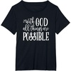 image:imageWith God  Great gift for Christian and Religious Women TShirtBlack
