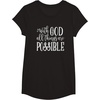 image:imageWith God  Great gift for Christian and Religious Women TShirtBlack