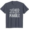 image:imageWith God  Great gift for Christian and Religious Women TShirtHeather Blue