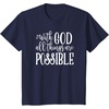 image:imageWith God  Great gift for Christian and Religious Women TShirtNavy Blue