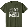 image:imageWith God  Great gift for Christian and Religious Women TShirtOlive Green