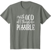 image:imageWith God  Great gift for Christian and Religious Women TShirtOlive Heather