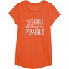 image:imageWith God  Great gift for Christian and Religious Women TShirtOrange