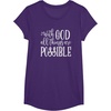 image:imageWith God  Great gift for Christian and Religious Women TShirtPurple