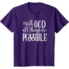 image:imageWith God  Great gift for Christian and Religious Women TShirtPurple