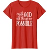 image:imageWith God  Great gift for Christian and Religious Women TShirtRed