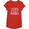 image:imageWith God  Great gift for Christian and Religious Women TShirtRed