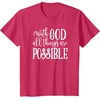 image:imageWith God  Great gift for Christian and Religious Women TShirtRed Heather
