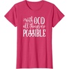 image:imageWith God  Great gift for Christian and Religious Women TShirtRed Heather