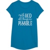 image:imageWith God  Great gift for Christian and Religious Women TShirtSapphire Blue