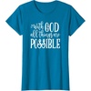 image:imageWith God  Great gift for Christian and Religious Women TShirtSapphire Blue