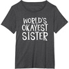 image:imageWorlds Okayest Sister  Sister Gifts TShirtDark Heather Grey