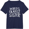 image:imageWorlds Okayest Sister  Sister Gifts TShirtNavy Blue