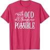 image:imageWith God  Great gift for Christian and Religious Women TShirtRed Heather