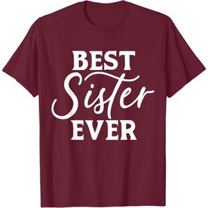 image:imageBest Sister Ever  Great gift for Sister Friend amp More TShirtBurgundy