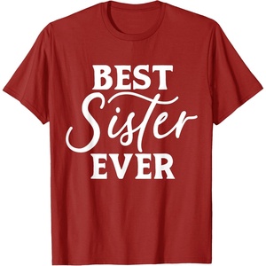 image:imageBest Sister Ever  Great gift for Sister Friend amp More TShirtCranberry Red