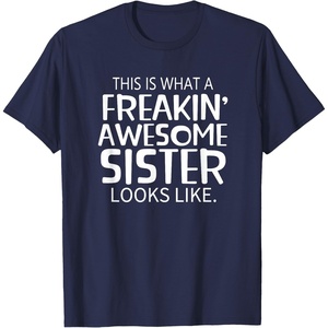 image:imageFreakin Awesome Sister Looks Like  Gift for Sisters TShirtNavy Blue