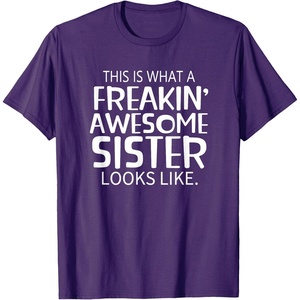 image:imageFreakin Awesome Sister Looks Like  Gift for Sisters TShirtPurple