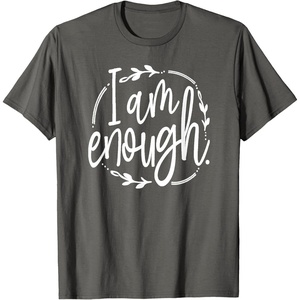 image:imageI am Enough Great gift for Christian and Religious Women TShirtAsphalt Grey