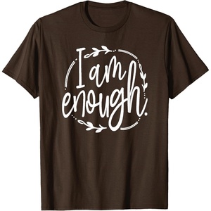 image:imageI am Enough Great gift for Christian and Religious Women TShirtBrown