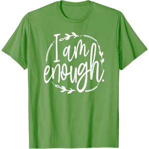 image:imageI am Enough Great gift for Christian and Religious Women TShirtGrass Green