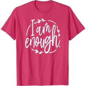 image:imageI am Enough Great gift for Christian and Religious Women TShirtRed Heather