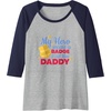 image:imageMy Hero Wears A Badge  First Responder Gift Raglan Baseball TeeNavy BlueAthletic Heather